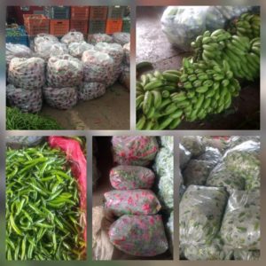 Baby Brinjal, Raw banana, green and red capsicums, Jalapenos chillies - Pune Vegetable Wholesale Market