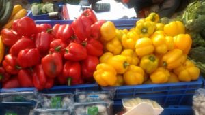 Red and yellow Capsicum - Pune Vegetable Wholesale Market
