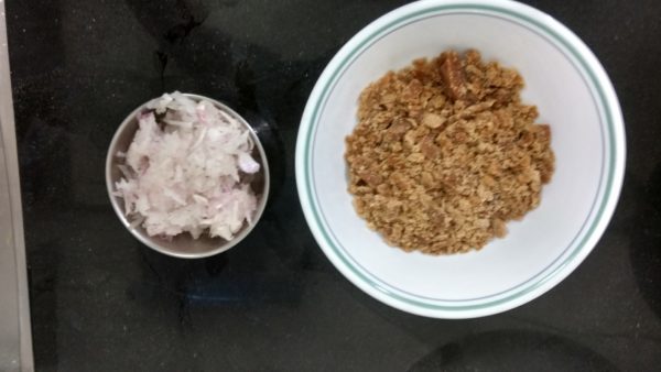 Grated Onion and Jaggery