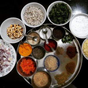 Ingredients for Modak Amti