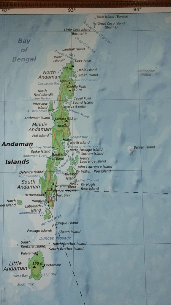 Andaman and Nicobar Island map